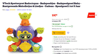 VTech Spetterpret Badoctopus voor €19,99 bij Bol
