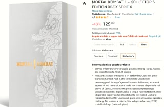 Mortal Kombat 1 - Kollector's Edition - Xbox Series X voor €129,97 bij Amazon