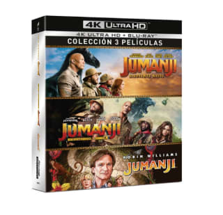 Jumanji Pack (Jumanji 1995 + Bienvenidos a la Junga + Siguiente Nivel) (4K Ultra HD + Blu-Ray) por 31.5€