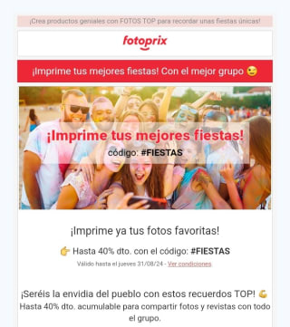 Hasta -40% de Descuento desde Fotoprix.