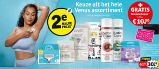 Gratis fashioncheque t.w.v. €10 bij aankoop van 2 actieproducten Gillette Venus bij Kruidvat