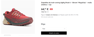 Zapatillas de Trail Running para Hombre Merrell Agility Peak 4 por 64.99€