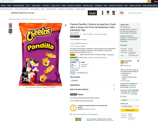 4 Cheetos Pandilla Aperitivo Snack sabor a Queso con forma de fantasmas a solo 4,28€