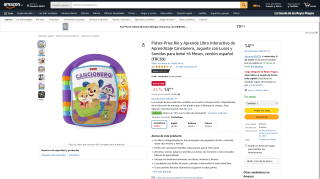 Fisher-Price Ríe y Aprende Libro Interactivo por 14,99€