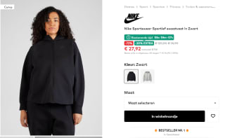 Nike Sportswear sweatvest (grote maten) voor €27,92 bij About You