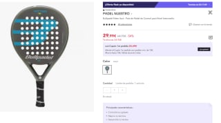 Pala Bullpadel Kitter Azul por 29.99€ (Cuenta Nueva 19.99€)