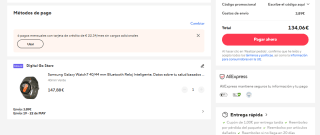 Samsung Galaxy Watch 7 40mm por 134,06€
