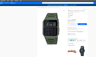 Reloj Digital Casio CA-53WF-3B Verde para hombre por $19.890