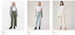 Descuento hasta 30% selección ropa LEVI'S (Miembros de Red Tab)
