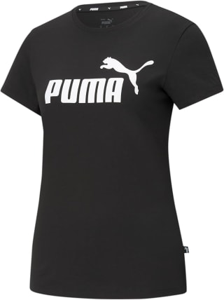PUMA ESS Logo Tee Dames T-shirt - Zwart voor €7,49 bij Amazon