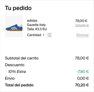 Adidas Gazelle Italy por 78€