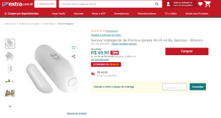 Sensor Inteligente de Porta e Janela da Geonav - R$ 49,90
