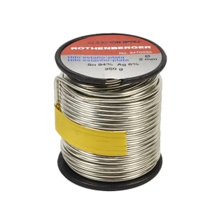 Carrete de estaño 8% plata 2 mm 250 g por 15€