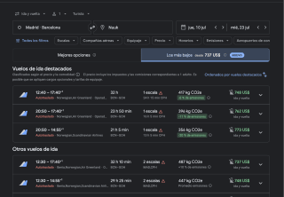 Vuelos Ida y Vuelta Barcelona - Nuuk desde 715,13€