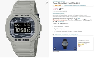 Reloj Casio Digital DW-5600CA-8ER por 55,93€