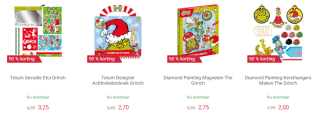 50% korting op alles van The Grinch bij Lobbes
