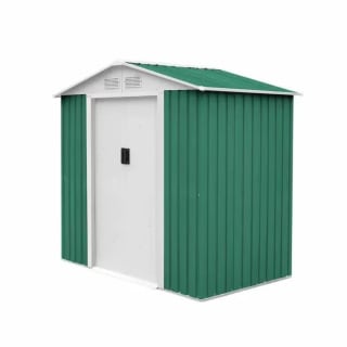 Caseta Metálica para Jardín Gardiun Yorkshire 2,43 m² 121x201x190 cm Verde por solo 214€