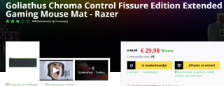 Razer Goliathus Chroma Extended Zwart voor €29,98 bij Game Mania