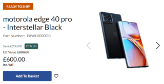 Enjoy Motorola Edge 40 Pro from Lenovo as low as £600