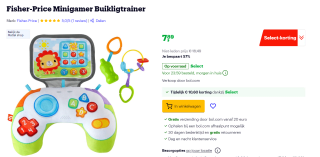 Fisher Price - Buikligtrainer Controller voor €7,89 bij Bol.com