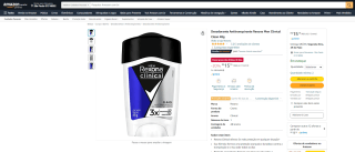 Desodorante da Rexona Men Clinical Clean de 48g - R$ 15,19