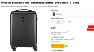 Princess Traveller trolley PT-01 55 cm voor €45,81 bij Bol