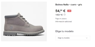 Botines para Mujer Timberland Nellie por 54.99€