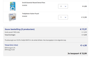 Gratis puzzel van 1000 stukjes bij aankoop van 1 of 2 actieproducten bij Trekpleister