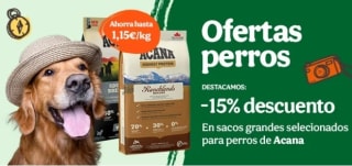 -15% de Descuento en Acana.