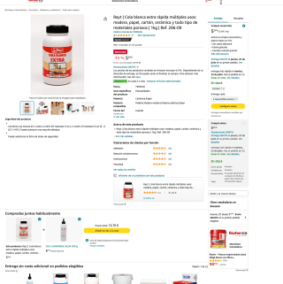 Cola Rayt blanca extra rápida múltiples usos 1Kg a tan solo 5,58€