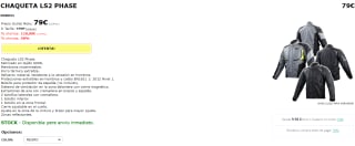 Chaqueta de Moto LS2 Phase por 79€