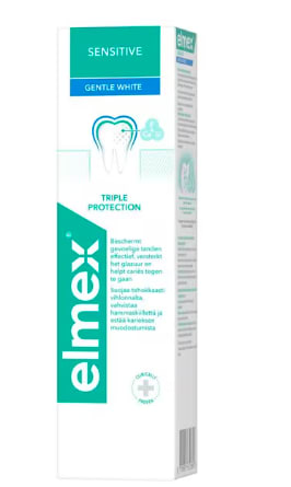 Elmex Sensitive Whitening Tandpasta 4 voor €10 bij Kruidvat