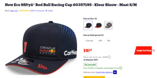 Red Bull Racing Cap 60357195 blauw voor €19,50 bij Bol.com