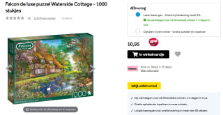 Falcon puzzel Waterside Cottage - Legpuzzel - voor €10,95 bij Intertoys