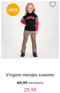 40% korting op alles van Vingino en Koko Noko in de outlet van Kixx
