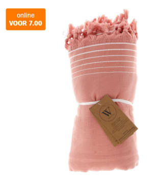 Walra Hamamdoek Remade Cotton Koraal 90x180 cm. voor €7 bij de AH