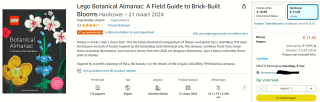 LEGO Botanical Almanac voor €11,02 bij Amazon