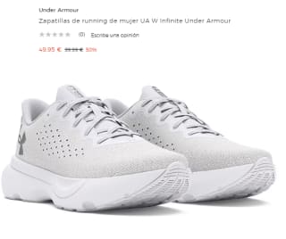 Zapatillas de running de mujer UA W Infinite Under Armour por 49.95€