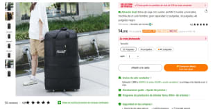 Bolsa de viaje con ruedas 80cm por 14,01€