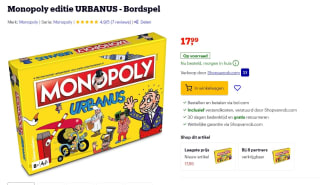 Monopoly Urbanus voor €17,95 bij Bol.com