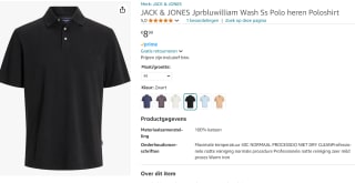 JACK & JONES heren polo voor €8,99 bij Amazon
