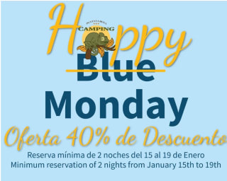 Descuento en Camping la botoa de -40% por blue monday