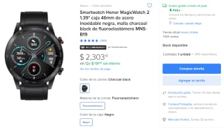 Smartwatch Honor MagicWatch 2 a $2,303 en Mercado Libre