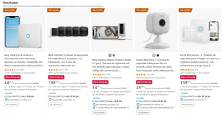 Ofertas en cámaras Blink y timbres Ring en Amazon precios minimos