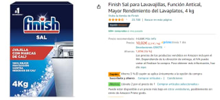 4 Paquetes de Sal para lavavajillas Finish 4 kg. por 15.54€