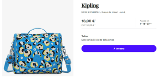 Bolso de mano Kipling NEW KICHIROU por 18€