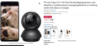 TP-Link Tapo C211 wifi bewakingscamera voor €19,90 bij Amazon