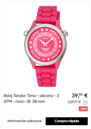 TOUS - Relojes por 39,99€