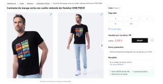 One Piece Camiseta de manga corta por 5,99€