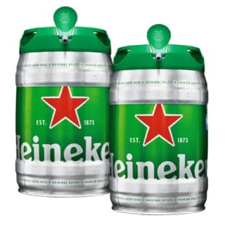 2 Unidades de Cerveza HEINEKEN barril 5L por 18.02€